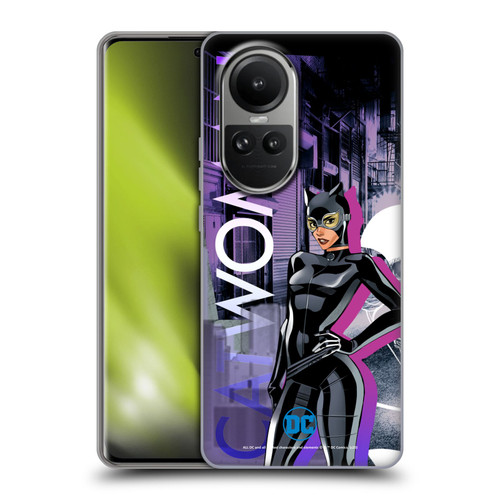 DC Women Core Compositions Catwoman Soft Gel Case for OPPO Reno10 5G / Reno10 Pro 5G