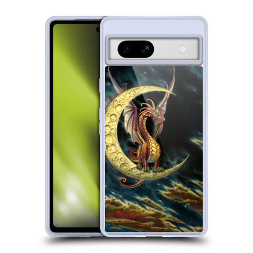 Myles Pinkney Mythical Moon Dragon Soft Gel Case for Google Pixel 7a