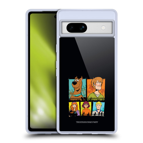 Scoob! Scooby-Doo Movie Graphics Mystery Inc. Gang Soft Gel Case for Google Pixel 7a