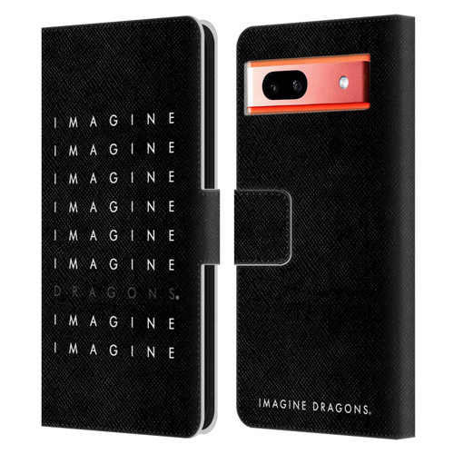 Imagine Dragons Key Art Logo Repeat Leather Book Wallet Case Cover For Google Pixel 7a