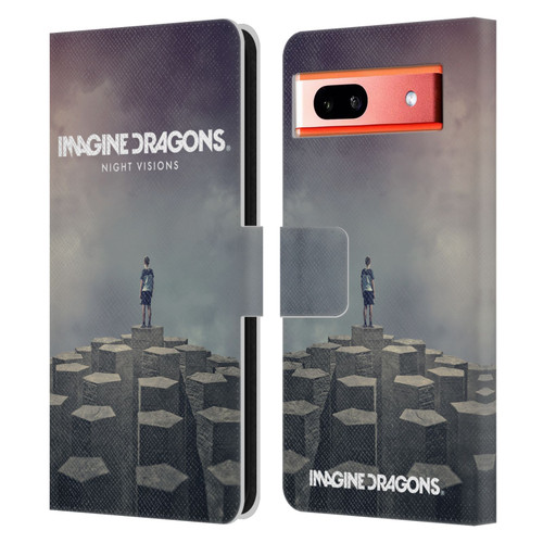 Imagine Dragons Key Art Night Visions Album Cover Leather Book Wallet Case Cover For Google Pixel 7a