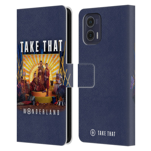 Take That Wonderland Album Cover Leather Book Wallet Case Cover For Motorola Moto G73 5G