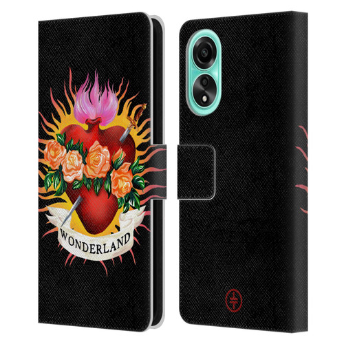 Take That Wonderland Heart Leather Book Wallet Case Cover For OPPO A78 5G