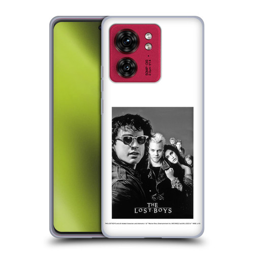 The Lost Boys Characters Poster Black And White Soft Gel Case for Motorola Moto Edge 40
