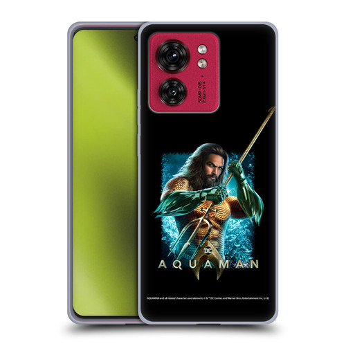 Aquaman Movie Graphics Trident of Atlan 1 Soft Gel Case for Motorola Moto Edge 40