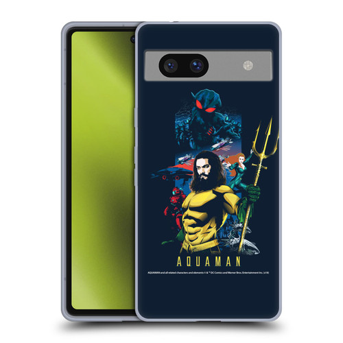 Aquaman Movie Graphics Poster Soft Gel Case for Google Pixel 7a