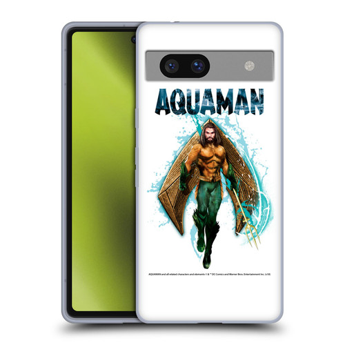 Aquaman Movie Graphics Trident of Atlan 2 Soft Gel Case for Google Pixel 7a