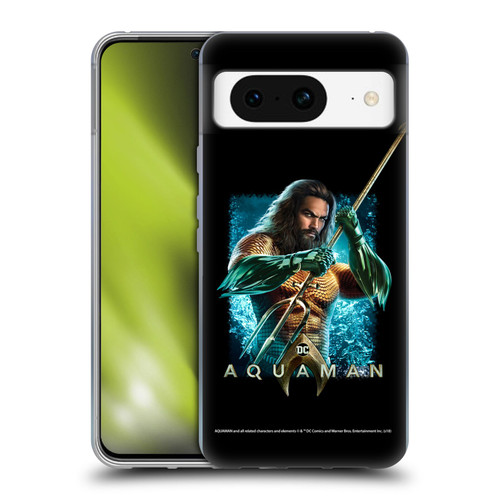 Aquaman Movie Graphics Trident of Atlan 1 Soft Gel Case for Google Pixel 8
