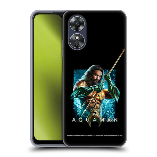 Aquaman Movie Graphics Trident of Atlan 1 Soft Gel Case for OPPO A17