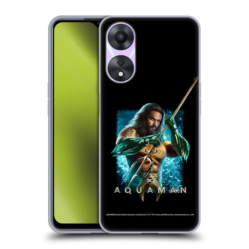 Aquaman Movie Graphics Trident of Atlan 1 Soft Gel Case for OPPO A78 5G