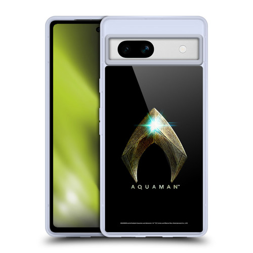 Aquaman Movie Logo Main Black Soft Gel Case for Google Pixel 7a