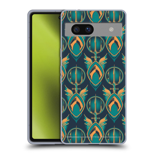 Aquaman Movie Logo Pattern Soft Gel Case for Google Pixel 7a