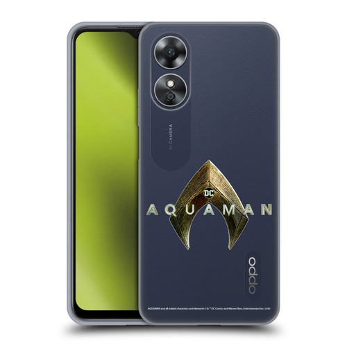 Aquaman Movie Logo Main Soft Gel Case for OPPO A17