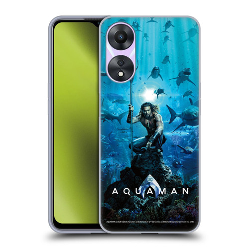 Aquaman Movie Posters Marine Telepathy Soft Gel Case for OPPO A78 5G