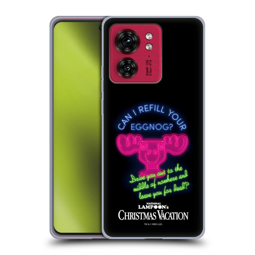 National Lampoon's Christmas Vacation Graphics Eggnog Quote Soft Gel Case for Motorola Moto Edge 40