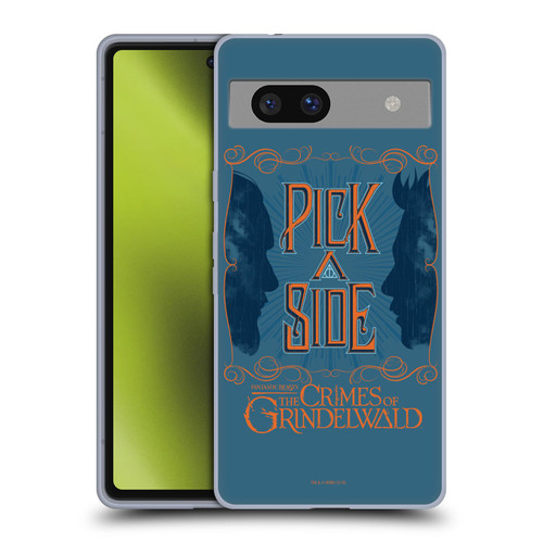 Fantastic Beasts The Crimes Of Grindelwald Art Nouveau Pick A Side Soft Gel Case for Google Pixel 7a