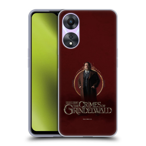 Fantastic Beasts The Crimes Of Grindelwald Character Art Jacob Kowalski Soft Gel Case for OPPO A78 4G