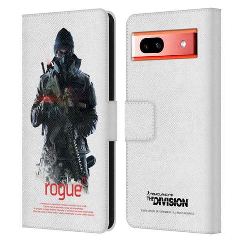 Tom Clancy's The Division Dark Zone Rouge 2 Leather Book Wallet Case Cover For Google Pixel 7a