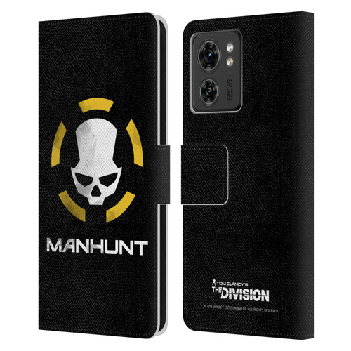 Tom Clancy's The Division Dark Zone Manhunt Logo Leather Book Wallet Case Cover For Motorola Moto Edge 40