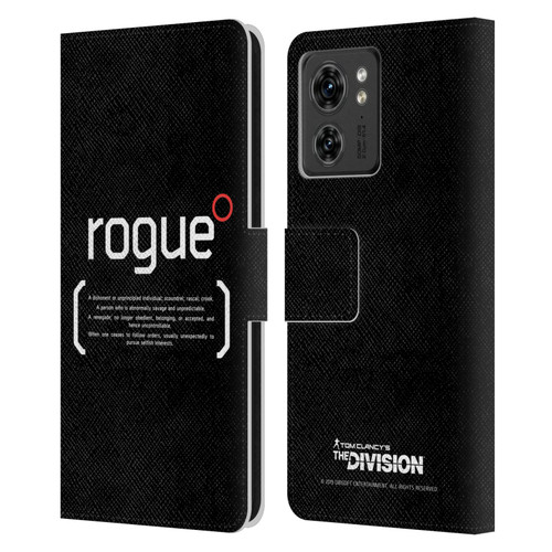 Tom Clancy's The Division Dark Zone Rouge 1 Leather Book Wallet Case Cover For Motorola Moto Edge 40