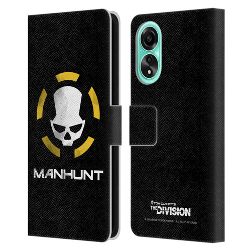 Tom Clancy's The Division Dark Zone Manhunt Logo Leather Book Wallet Case Cover For OPPO A78 5G