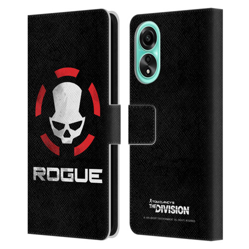 Tom Clancy's The Division Dark Zone Rouge Logo Leather Book Wallet Case Cover For OPPO A78 5G