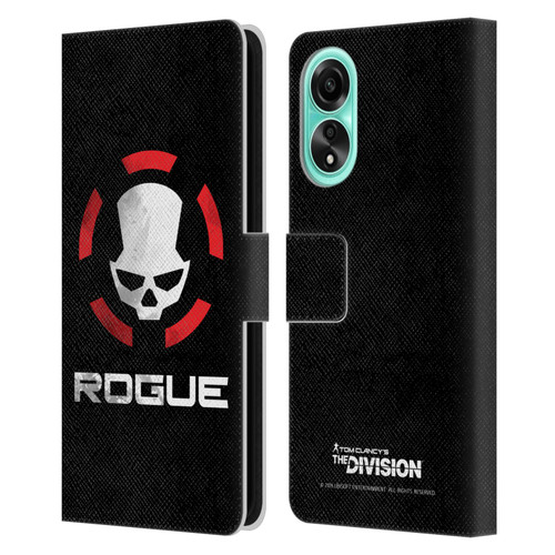 Tom Clancy's The Division Dark Zone Rouge Logo Leather Book Wallet Case Cover For OPPO A78 4G