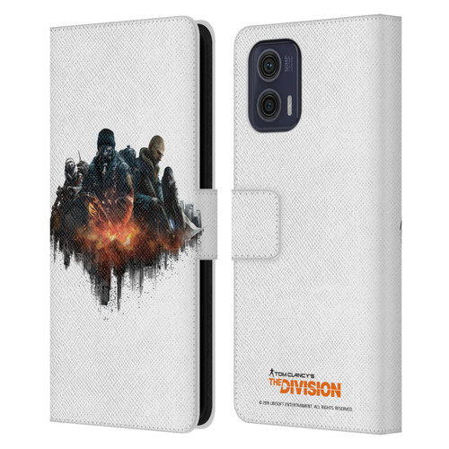 Tom Clancy's The Division Factions Group Leather Book Wallet Case Cover For Motorola Moto G73 5G