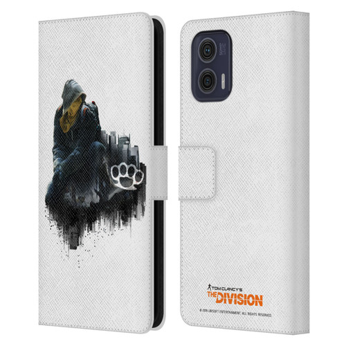 Tom Clancy's The Division Factions Rioters Leather Book Wallet Case Cover For Motorola Moto G73 5G