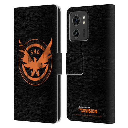 Tom Clancy's The Division Key Art Logo Black Leather Book Wallet Case Cover For Motorola Moto Edge 40