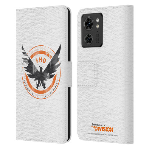 Tom Clancy's The Division Key Art Logo White Leather Book Wallet Case Cover For Motorola Moto Edge 40