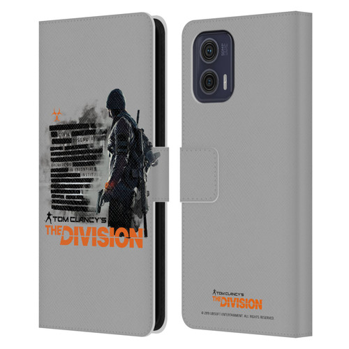 Tom Clancy's The Division Key Art Character Leather Book Wallet Case Cover For Motorola Moto G73 5G