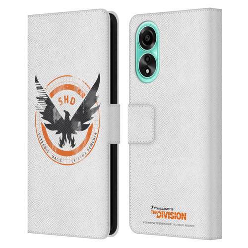 Tom Clancy's The Division Key Art Logo White Leather Book Wallet Case Cover For OPPO A78 4G