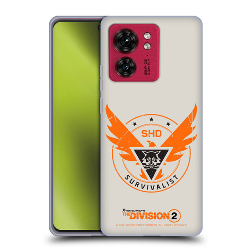 Tom Clancy's The Division 2 Logo Art Survivalist Soft Gel Case for Motorola Moto Edge 40