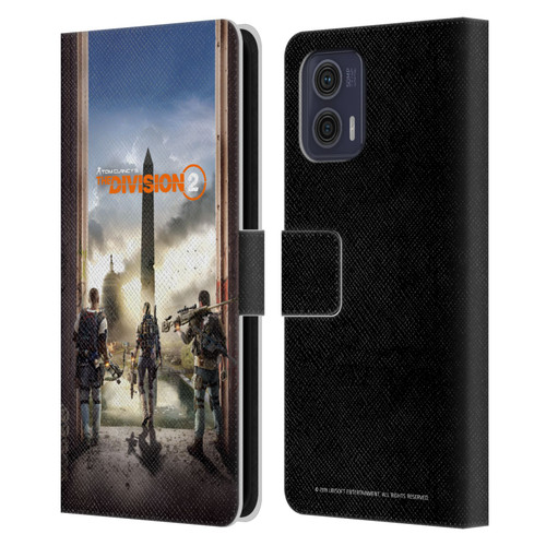 Tom Clancy's The Division 2 Characters Key Art Leather Book Wallet Case Cover For Motorola Moto G73 5G