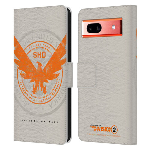 Tom Clancy's The Division 2 Key Art Phoenix US Seal Leather Book Wallet Case Cover For Google Pixel 7a