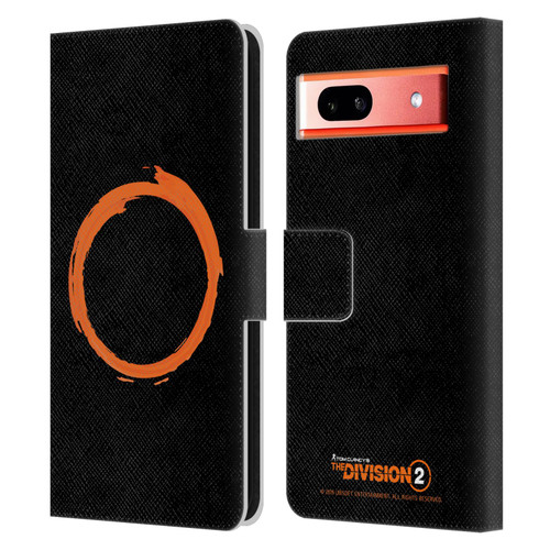 Tom Clancy's The Division 2 Logo Art Ring Leather Book Wallet Case Cover For Google Pixel 7a