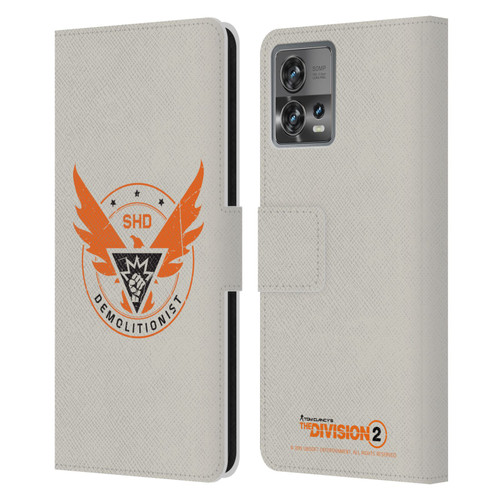 Tom Clancy's The Division 2 Logo Art Demolitionist Leather Book Wallet Case Cover For Motorola Moto Edge 30 Fusion
