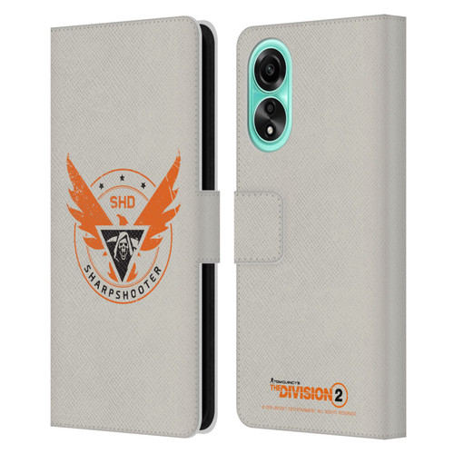 Tom Clancy's The Division 2 Logo Art Sharpshooter Leather Book Wallet Case Cover For OPPO A78 5G