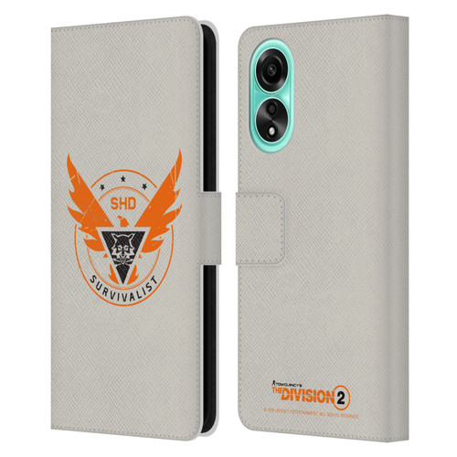 Tom Clancy's The Division 2 Logo Art Survivalist Leather Book Wallet Case Cover For OPPO A78 5G