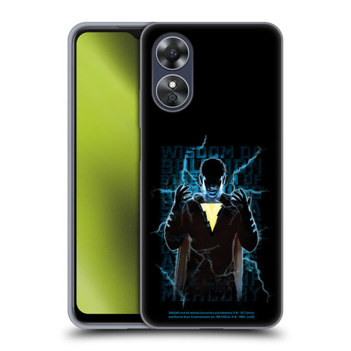 Shazam! 2019 Movie Character Art Lightning Typography Soft Gel Case for OPPO A17