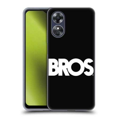 BROS Logo Art Text Soft Gel Case for OPPO A17