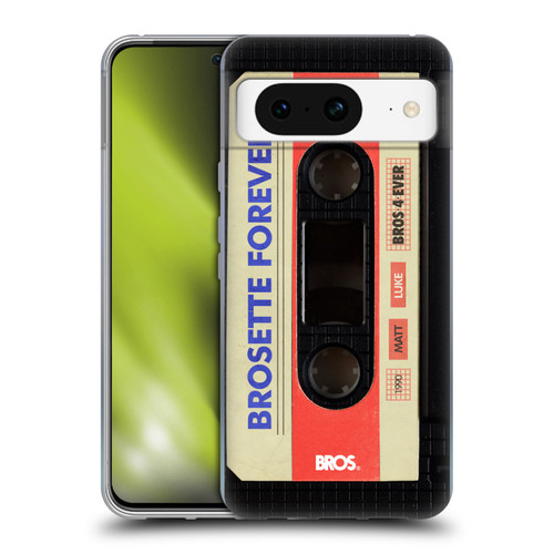BROS Vintage Cassette Tapes Brosette Forever Soft Gel Case for Google Pixel 8