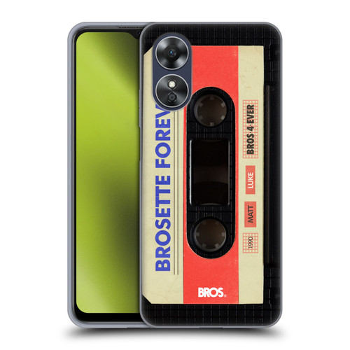 BROS Vintage Cassette Tapes Brosette Forever Soft Gel Case for OPPO A17