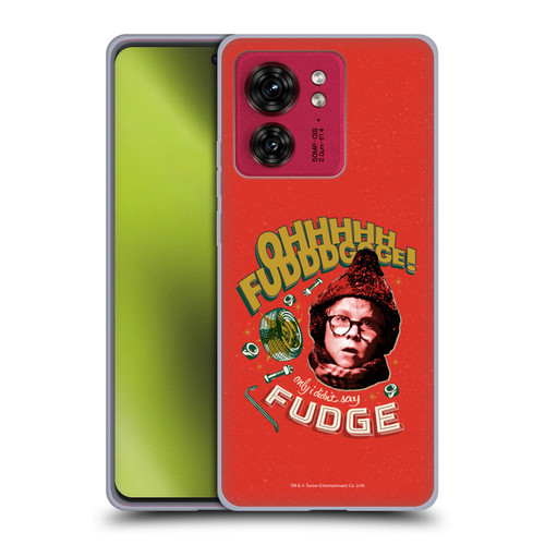 A Christmas Story Composed Art Oh Fudge Soft Gel Case for Motorola Moto Edge 40