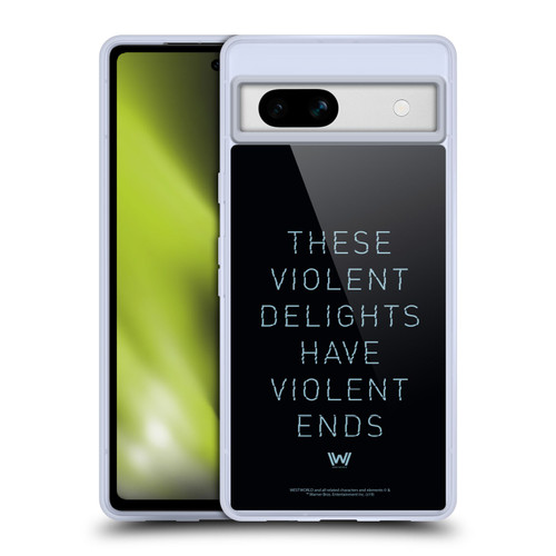 Westworld Graphics Violent Delights Soft Gel Case for Google Pixel 7a