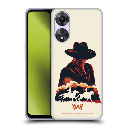 Westworld Graphics Man In Black Soft Gel Case for OPPO A78 5G