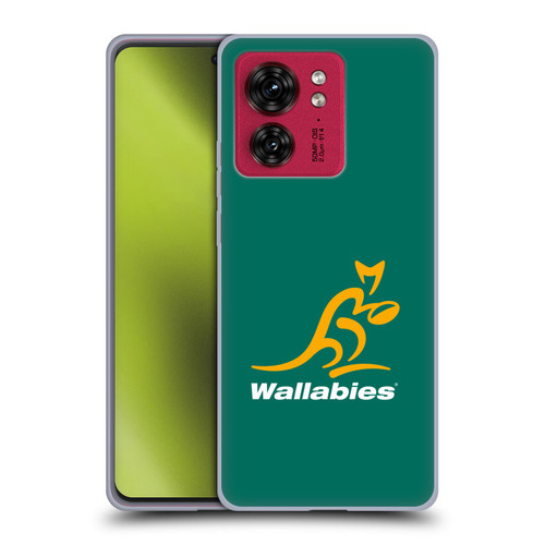 Australia National Rugby Union Team Crest Plain Green Soft Gel Case for Motorola Moto Edge 40