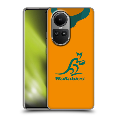 Australia National Rugby Union Team 2021 Jersey Home Soft Gel Case for OPPO Reno10 5G / Reno10 Pro 5G