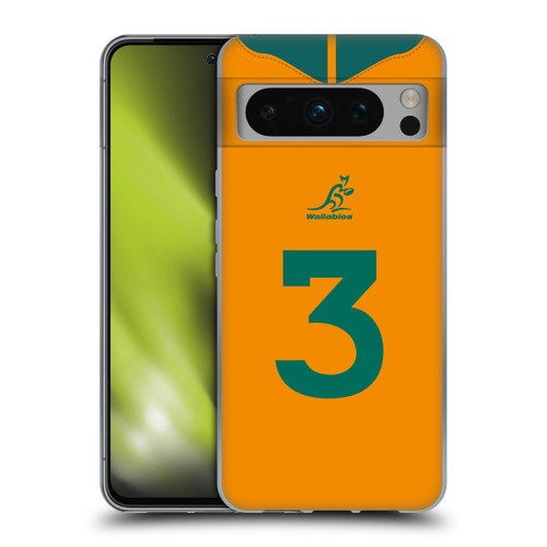 Australia National Rugby Union Team 2021/22 Players Jersey Position 3 Soft Gel Case for Google Pixel 8 Pro